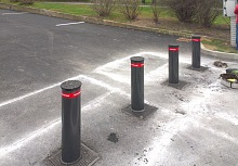 automatická parkovací zábrana - výsuvný sloupek